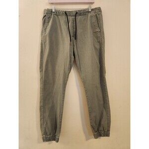 C/Y/A  Men's Size Large Army Green Cotton Elastic Waist Drawstring Jogger Pants